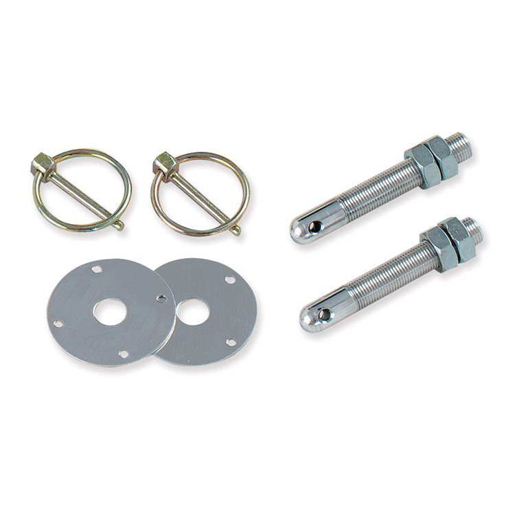 Steel Hood Pin Kit 3/8"24 Set of 2 TeamDI